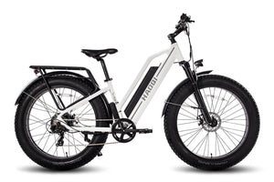 HAOQI White Leopard Pro Step Thru Electric Bike [electric bike] [HAOQI ebike]