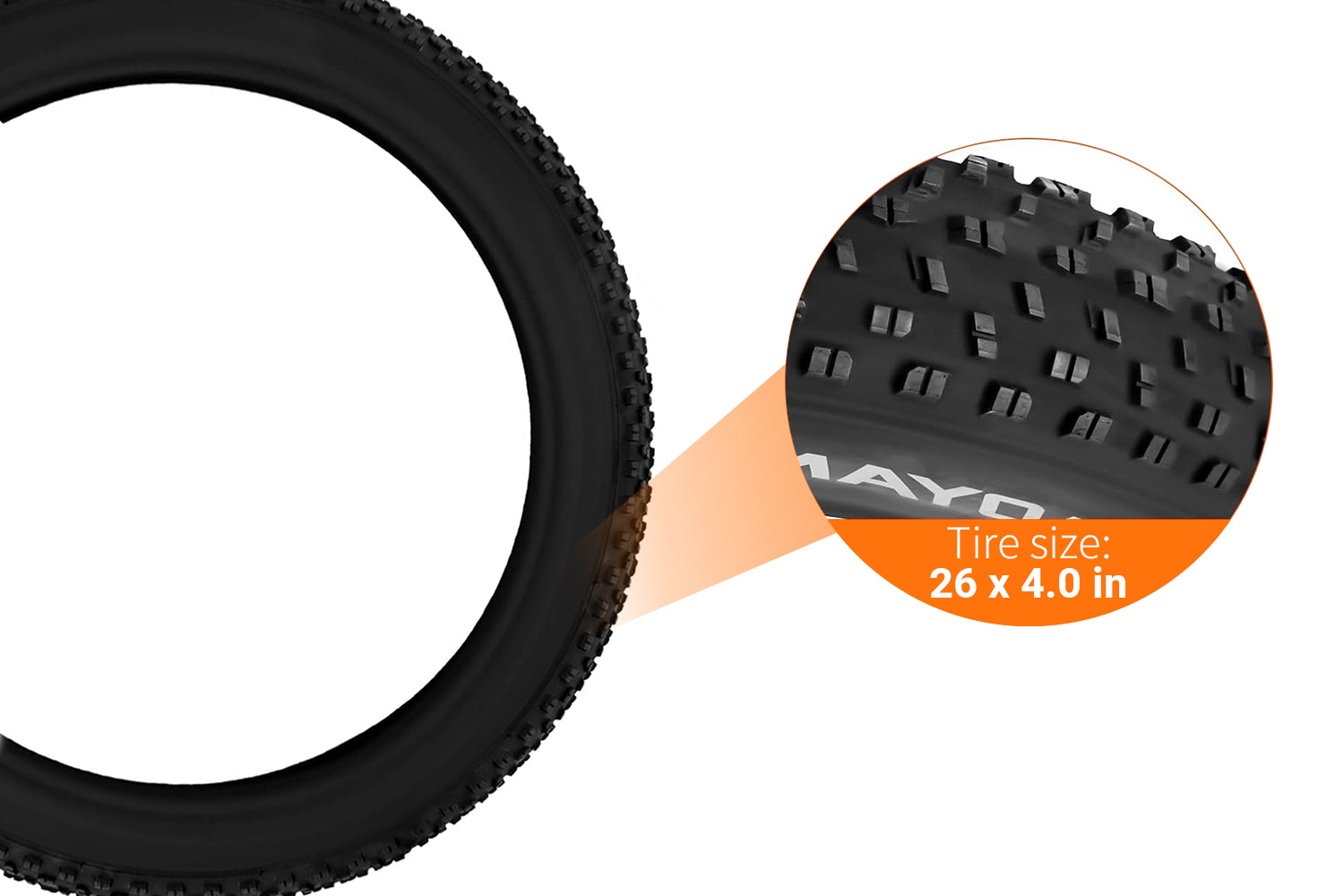 HAOQI TerraGlide 26''x4'' Durable Mountain Bike Tire [electric bike] [HAOQI ebike]