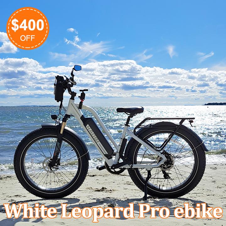 White Leopard Pro ebike $400 OFF