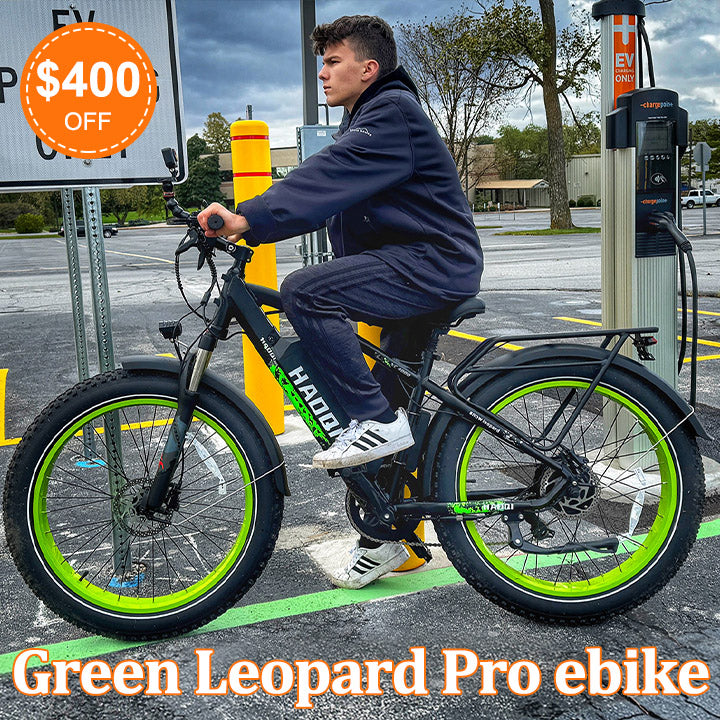 HAOQI EBIKE Green Leopard Pro $400 OFF