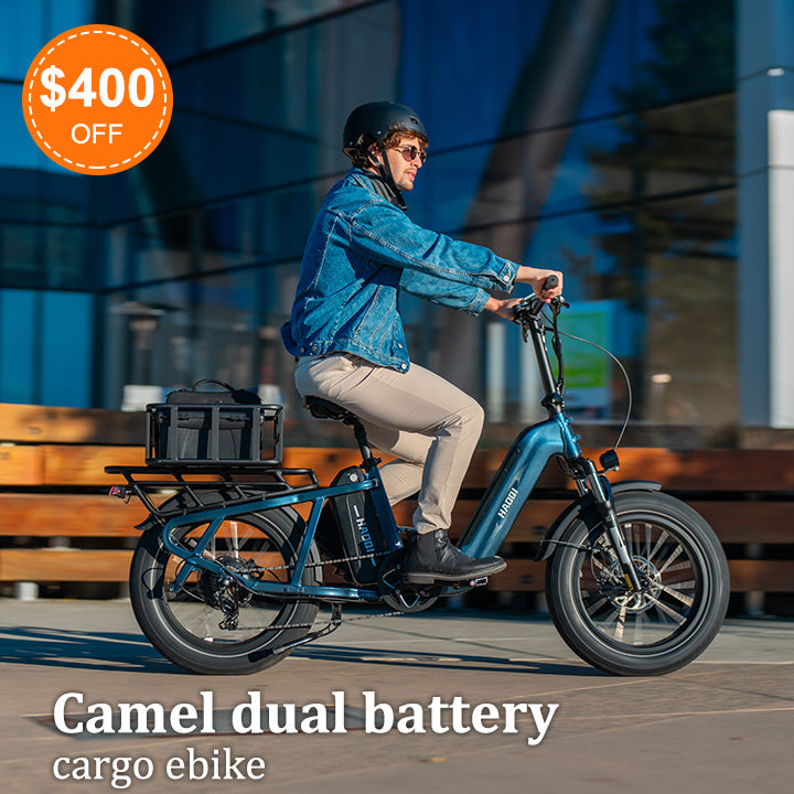Camel dual battery cargo ebike $400 OFF