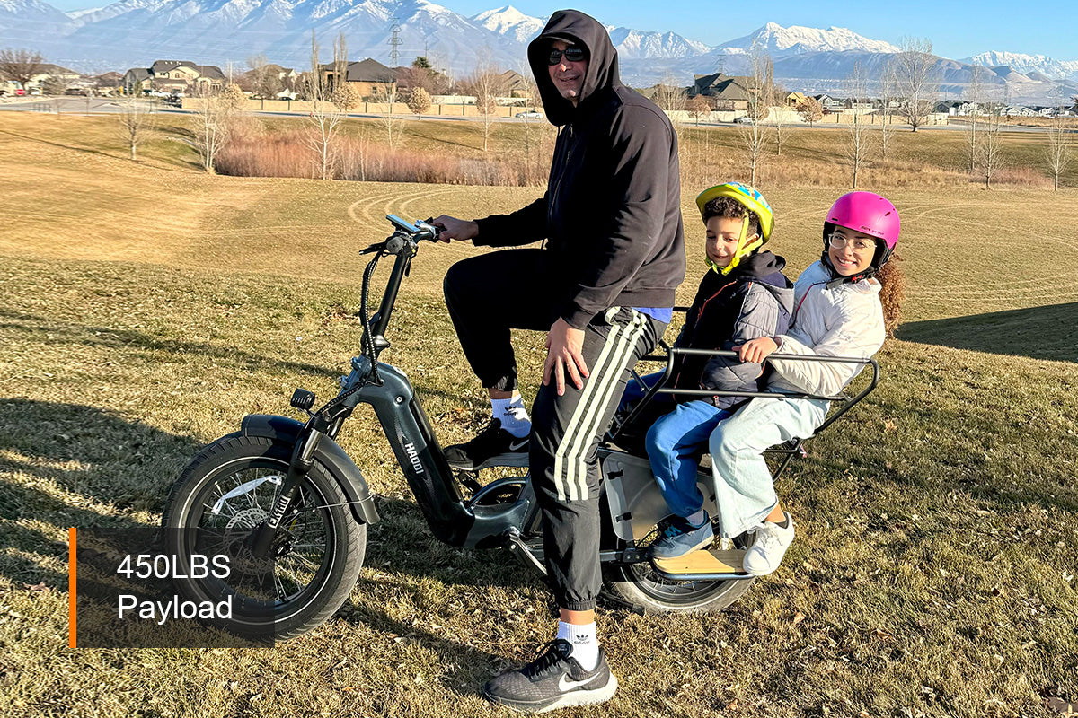 HAOQI Camel Electric Cargo Bike - Latest SUV Ebike (UL Certified)