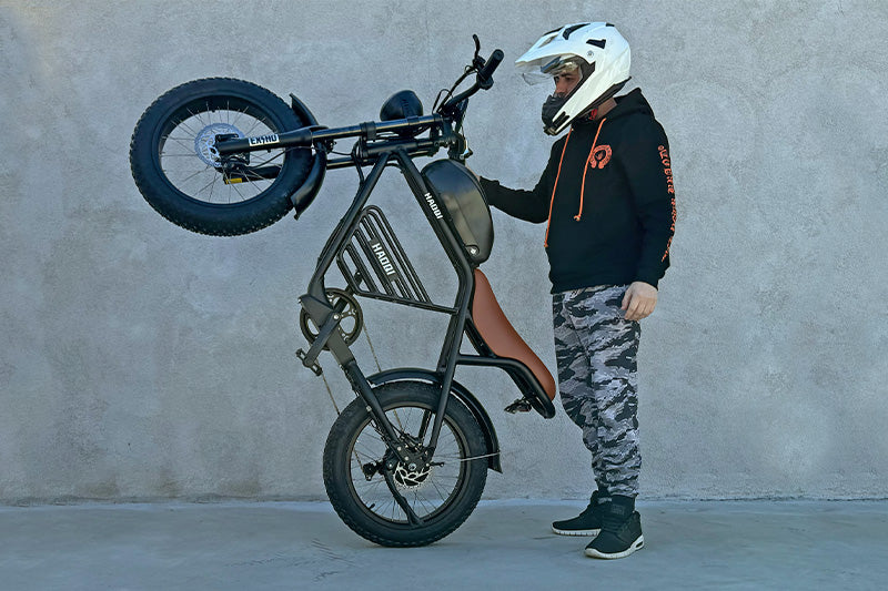 HAOQI Rhino 1000W Vintage Electric Cafe Racer