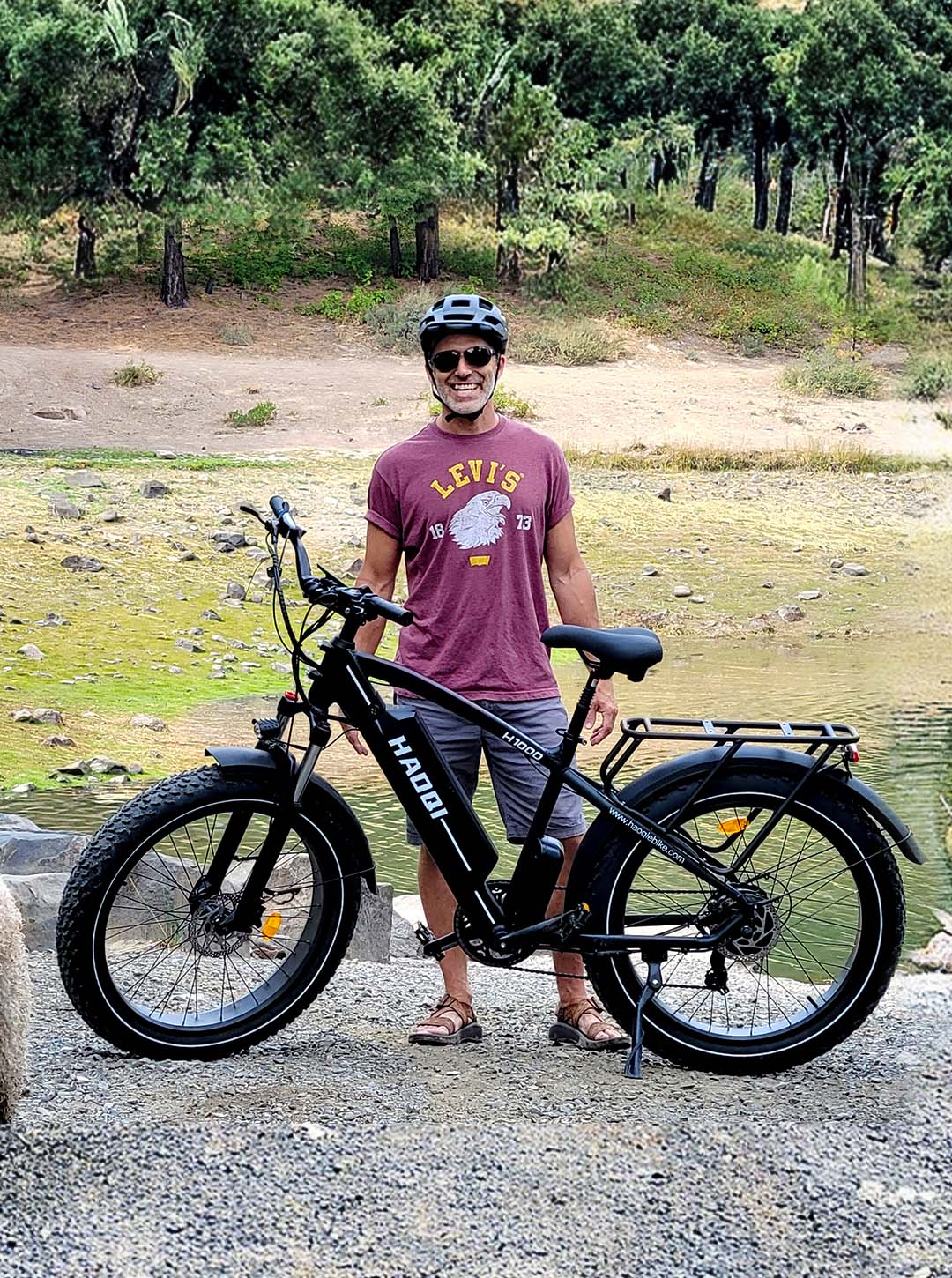 Black Leopard 48V 20Ah Fat Tire Electric Bike - HAOQI EBIKE