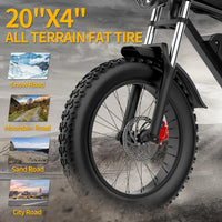 Ridstar Q20 1500W Fat Tire E-Motorcycle