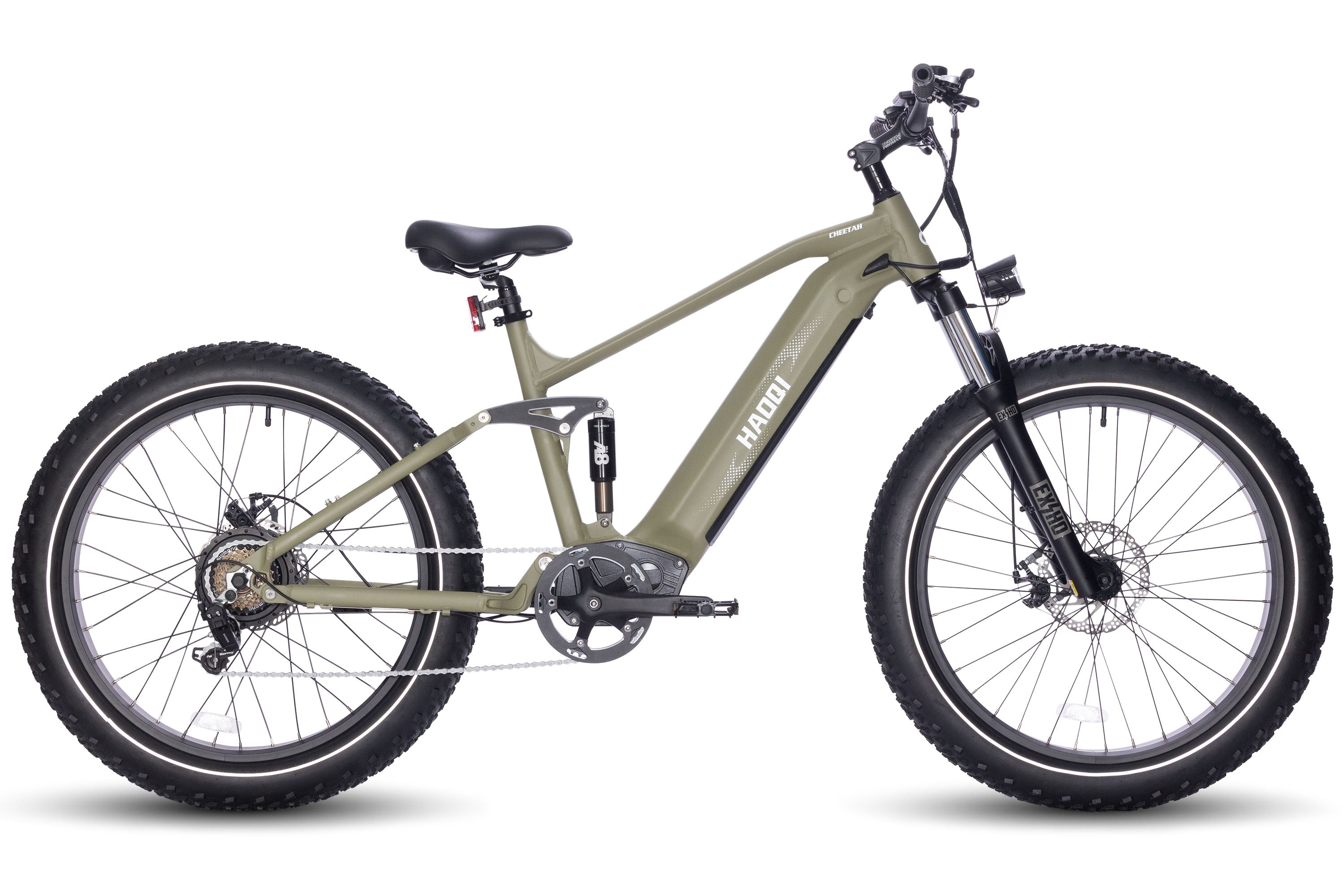 Cheetah Dual Battery Full Suspension Ebike - HAOQI EBIKE