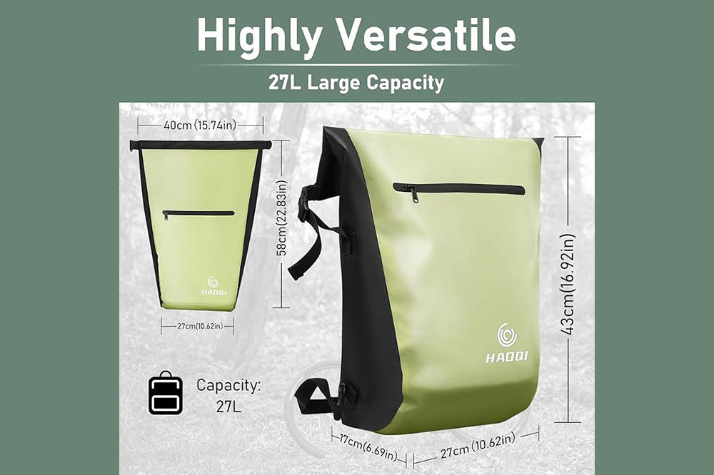 HAOQI Waterproof Bike Rear Rack Bag
