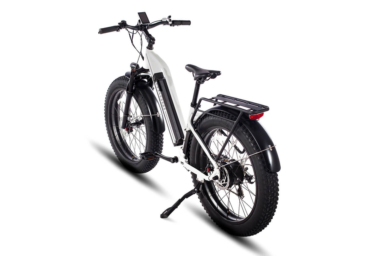 HAOQI White Leopard Pro 20Ah Step Thru Fat Tire Electric Bike [electric bike] [HAOQI ebike]